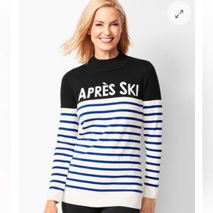 Talbots Apres Ski Striped Sweater size M